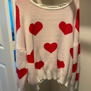 Hearts open back sweater